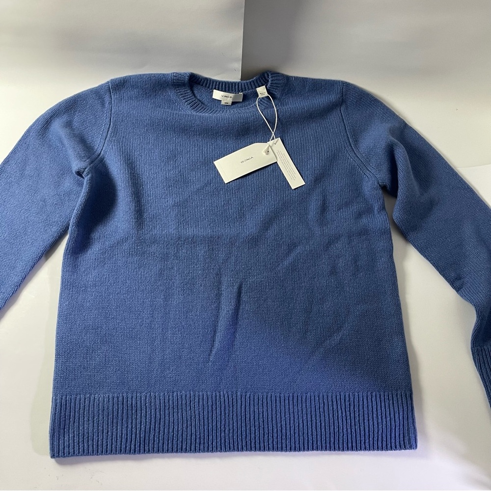Vince Women's Classic Crew Neck | Cashmere | Med | Blue